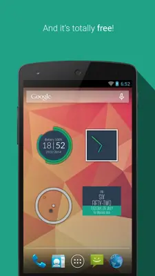 Minimalist Clock Widget android App screenshot 0