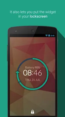 Minimalist Clock Widget android App screenshot 1